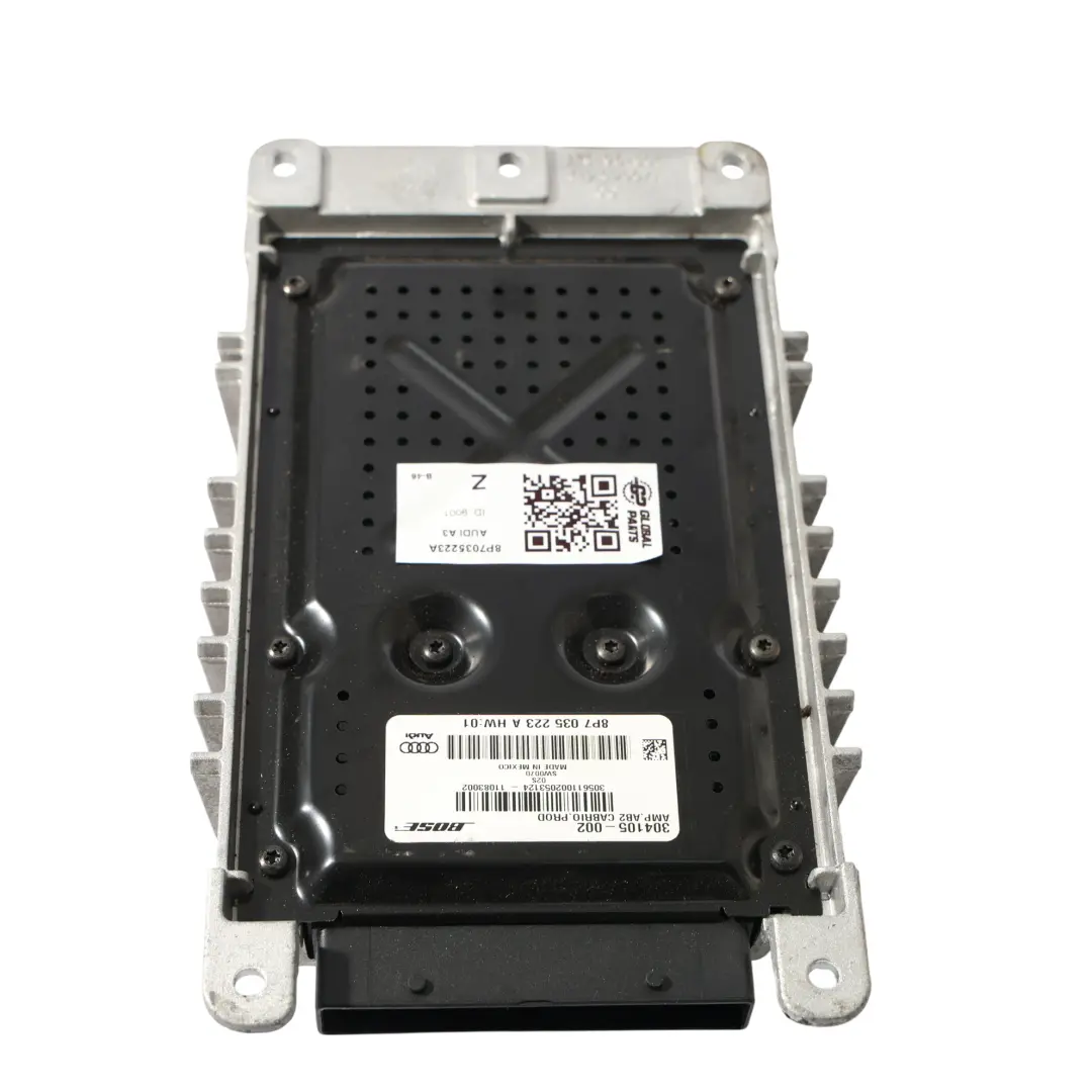 Audio Amplificador Unidad Control Módulo Bose para Audi A3 8P Convertible con número de pieza 8P7035223A Audi A3 8P Convertible Audio Amplificador Unidad Control Módulo Bose - SKU 8P7035223A - Número de pieza 8P7035223A