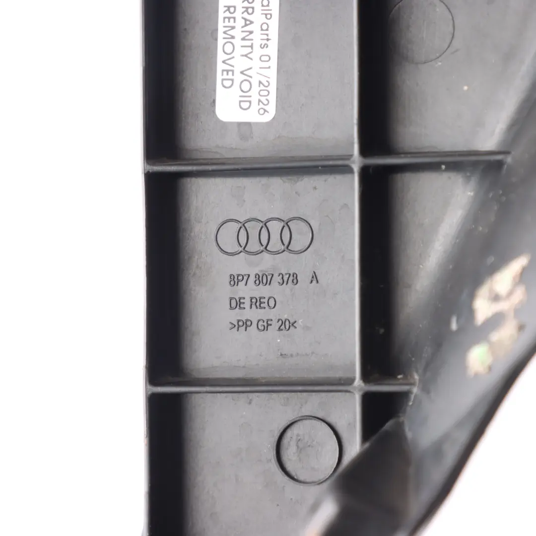 Audi A3 8P Cabrio Supporto Paraurti Posteriore Destra - SKU 8P7807378A - Numero di parte 8P7807378A
