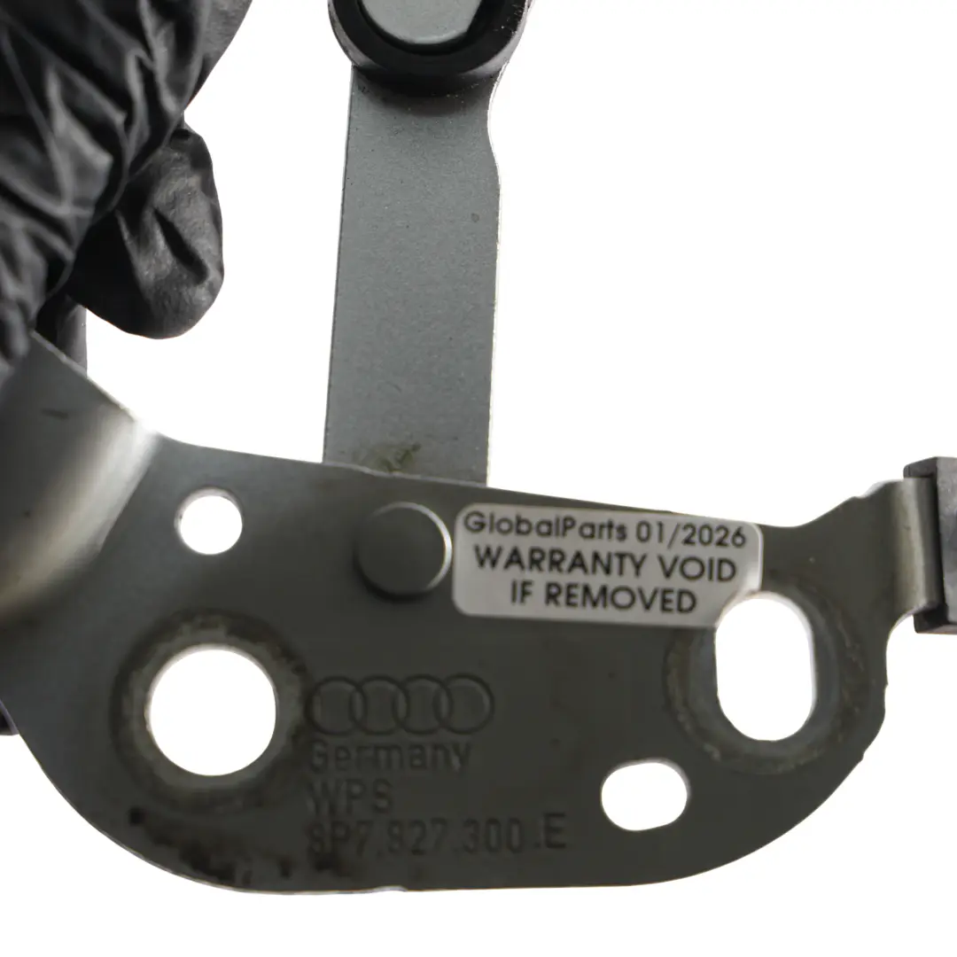 Carbio Rear Trunk Hinge Right O/S Ice Silver - X7W to Audi A3 8P with Part number 8P7827300E Audi A3 8P Carbio Rear Trunk Hinge Right O/S Ice Silver - X7W - SKU 8P7827300E-ICS - Part number 8P7827300E