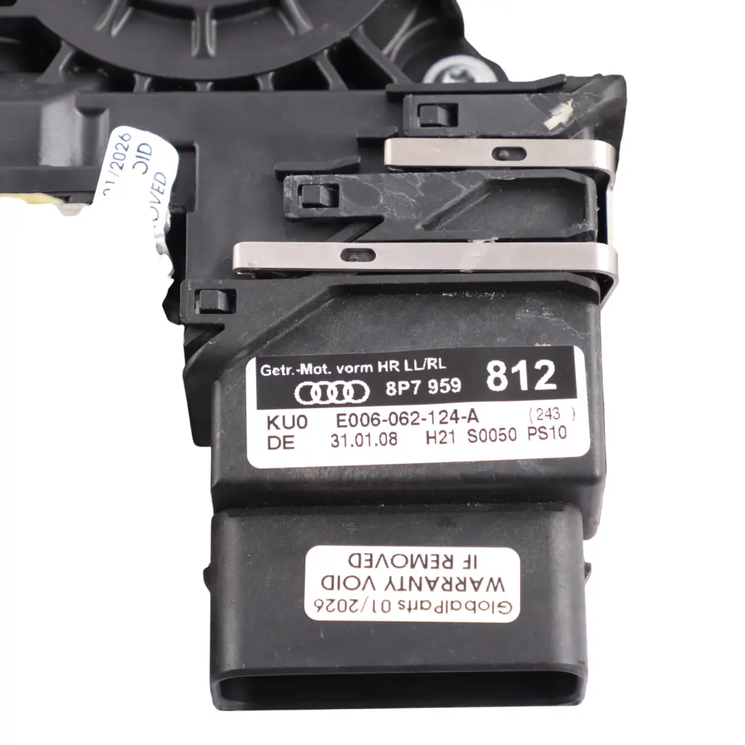 Window Regulator Mechanism Rear Right O/S to Audi A3 8P Convertible with Part number 8P7839398A Audi A3 8P Convertible Window Regulator Mechanism Rear Right O/S - SKU 8P7839398A - Part number 8P7839398A