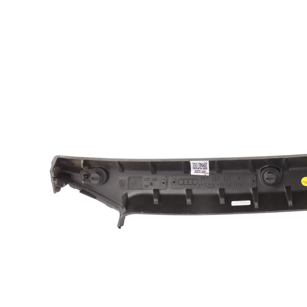 Audi A3 8P Convertible A-Pillar Cover Trim Panel Soul Black Left N/S - SKU 8P7867233A - Part number 8P7867233A