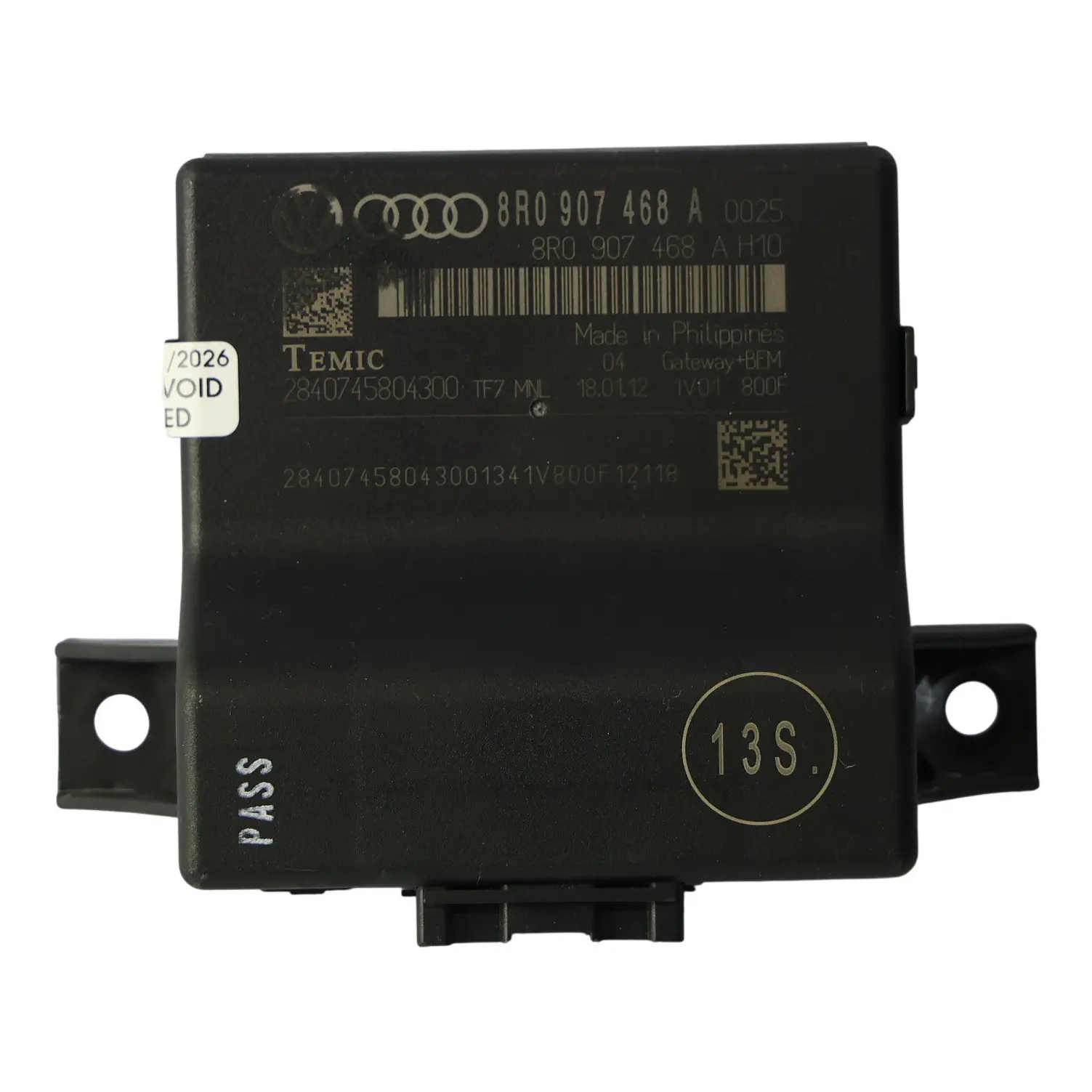 Audi A4 B8 Quattro A5 8T Gateway Control Unit Module 8R0907468A 