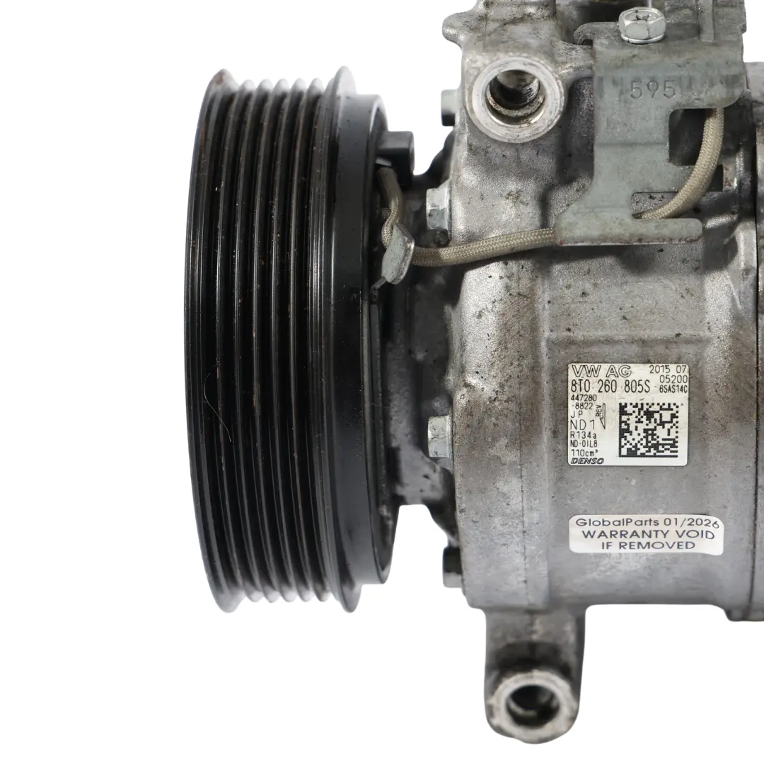 Audi A4 B8 A5 8T A/C Air Condition Air Con Compressor Pump 2.0 TDI - SKU 8T0260805S-1 - Part number 8T0260805S