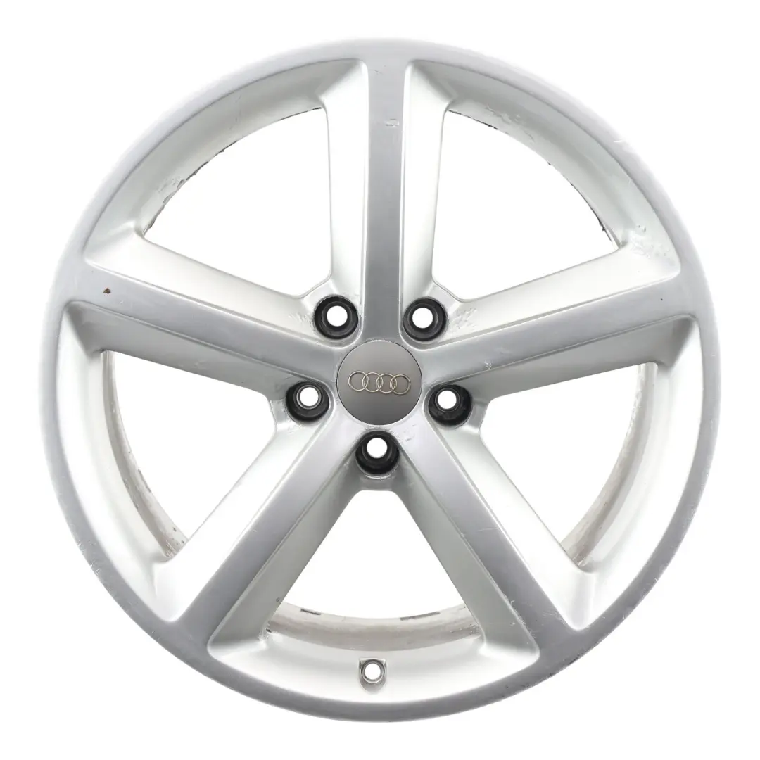 Alloy Rim Silver 18" 8.5J ET:29 Star Spoke to Audi A5 8T Wheel with Part number 8T0601025M Audi A5 8T Wheel Alloy Rim Silver 18" 8.5J ET:29 Star Spoke - SKU 8T0601025M-4 - Part number 8T0601025M