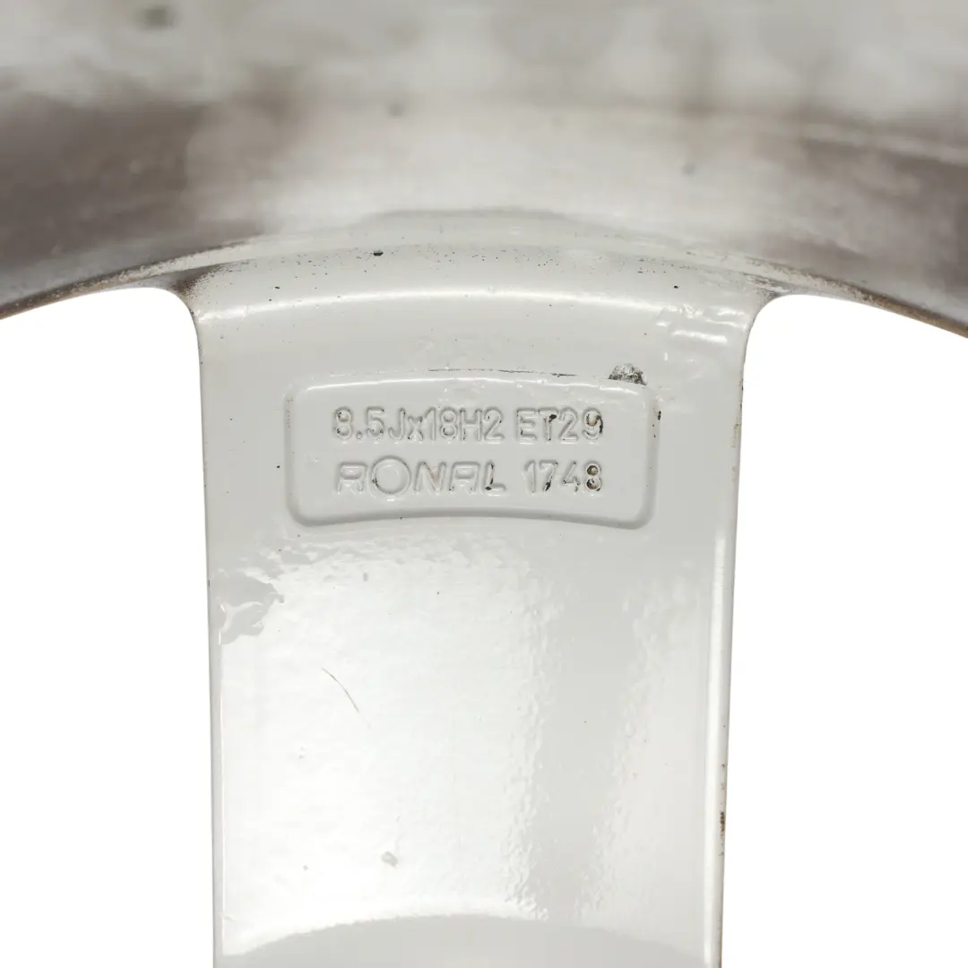 Audi A5 8T Wheel Alloy Rim Silver 18" 8.5J ET:29 Star Spoke - SKU 8T0601025M-4 - Part number 8T0601025M