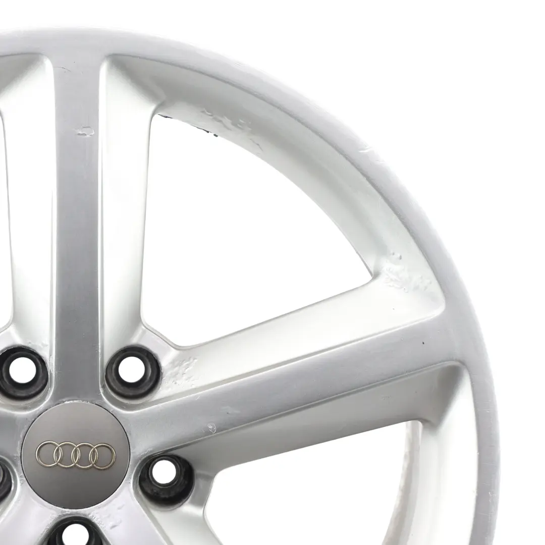 Audi A5 8T Wheel Alloy Rim Silver 18" 8.5J ET:29 Star Spoke - SKU 8T0601025M-4 - Part number 8T0601025M