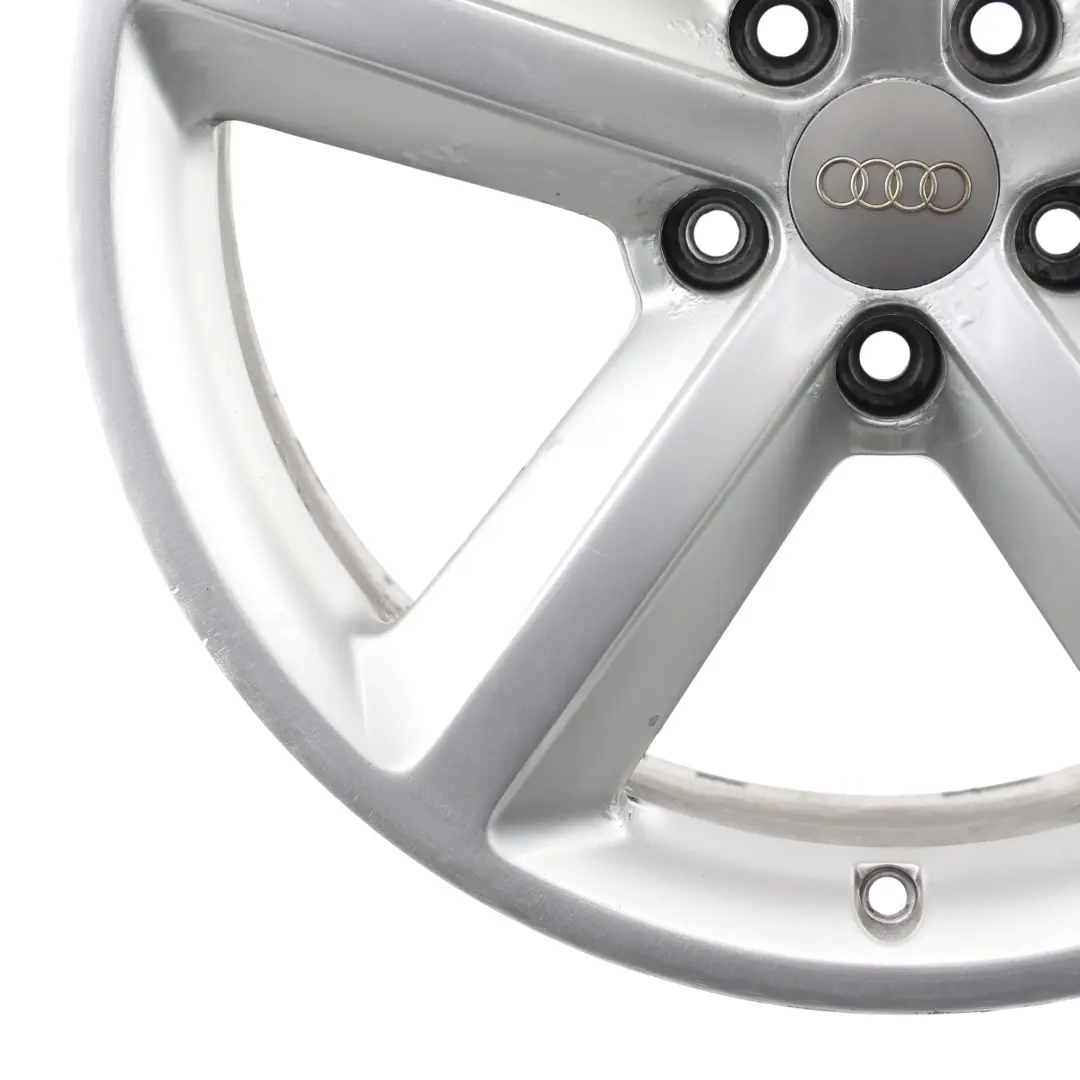 Alloy Rim Silver 18" 8.5J ET:29 Star Spoke to Audi A5 8T Wheel with Part number 8T0601025M Audi A5 8T Wheel Alloy Rim Silver 18" 8.5J ET:29 Star Spoke - SKU 8T0601025M-4 - Part number 8T0601025M