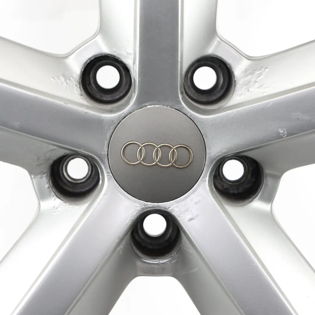 Alloy Rim Silver 18" 8.5J ET:29 Star Spoke to Audi A5 8T Wheel with Part number 8T0601025M Audi A5 8T Wheel Alloy Rim Silver 18" 8.5J ET:29 Star Spoke - SKU 8T0601025M-4 - Part number 8T0601025M