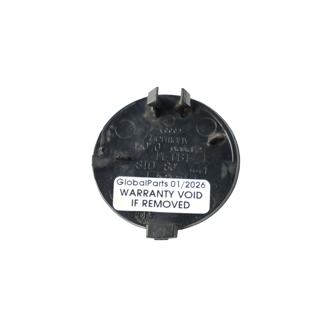 Heckstoßstange Abschlepphaken Ösenabdeckung Eissilber - X7W für Audi A5 8T mit Teilenummer 8T0807441 Audi A5 8T Heckstoßstange Abschlepphaken Ösenabdeckung Eissilber - X7W - SKU 8T0807441-ICS - Teilenummer 8T0807441