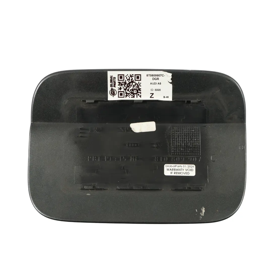 Filler Flap Cap Cover Daytona Grey Pearl - Z7S to Audi A5 8T Fuel with Part number 8T0809907C Audi A5 8T Fuel Filler Flap Cap Cover Daytona Grey Pearl - Z7S - SKU 8T0809907C-DGR - Part number 8T0809907C