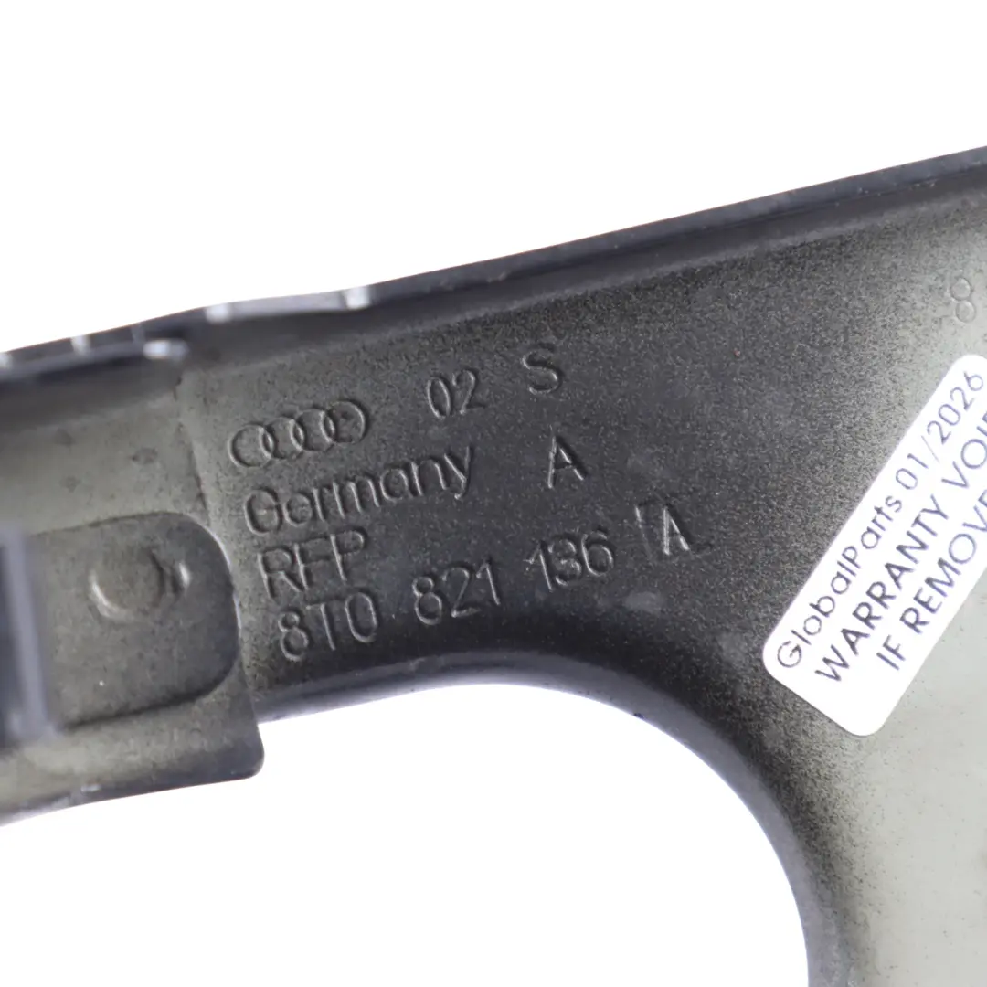 Audi A5 8T Wing Fender Mount Front Bracket Right O/S Phantom Black - SKU 8T0821136A-PHB - Part number 8T0821136A