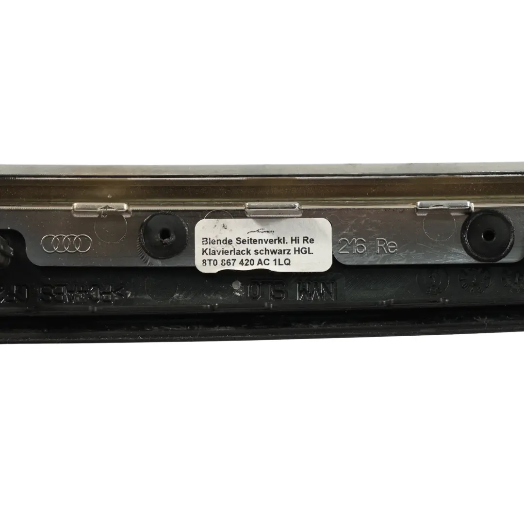 Audi A5 S5 8T Strip Trasero Derecho Lado Cuarto Panel - SKU 8T0867420AC - Número de pieza 8T0867420AC