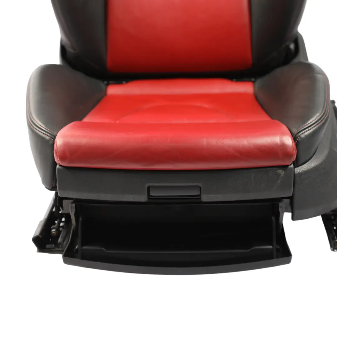 Audi S5 8T Coupe Front Sport Seat Heated Electric Leather Black Red Left N/S - SKU 8T0881805CD-1 - Part number 8T0881805CD