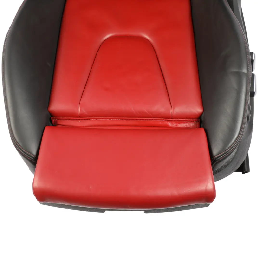 Audi S5 8T Coupe Front Sport Seat Heated Electric Leather Black Red Left N/S - SKU 8T0881805CD-1 - Part number 8T0881805CD