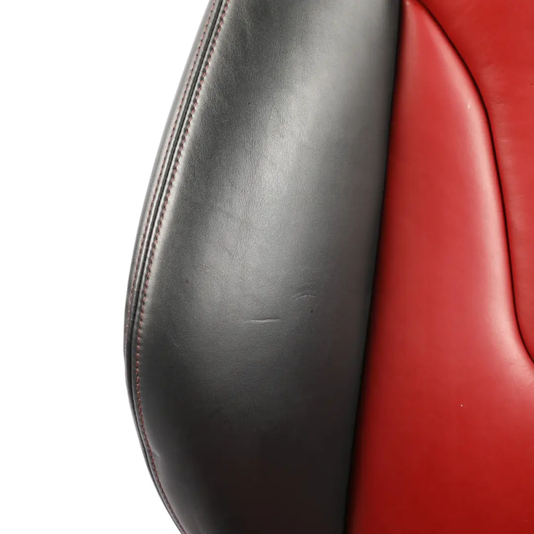 Audi S5 8T Coupe Front Sport Seat Heated Electric Leather Black Red Left N/S - SKU 8T0881805CD-1 - Part number 8T0881805CD