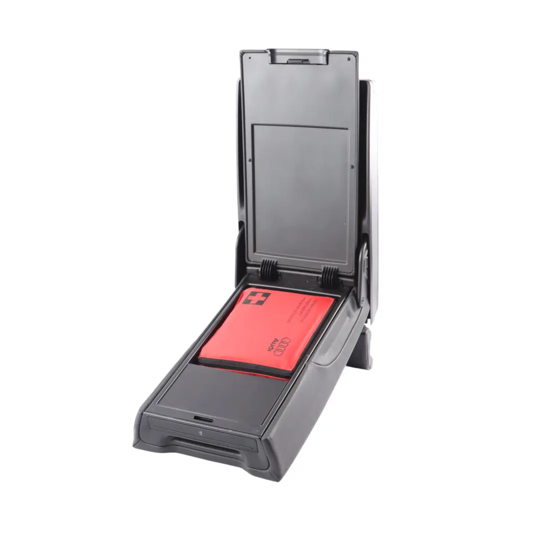 Audi S4 B8 2009 Middle Center Armrest Cupholder Leather - SKU 8T0885875AK - Part number 8T0885875AK