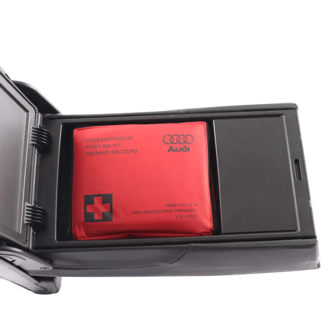 Audi S4 B8 2009 Middle Center Armrest Cupholder Leather - SKU 8T0885875AK - Part number 8T0885875AK