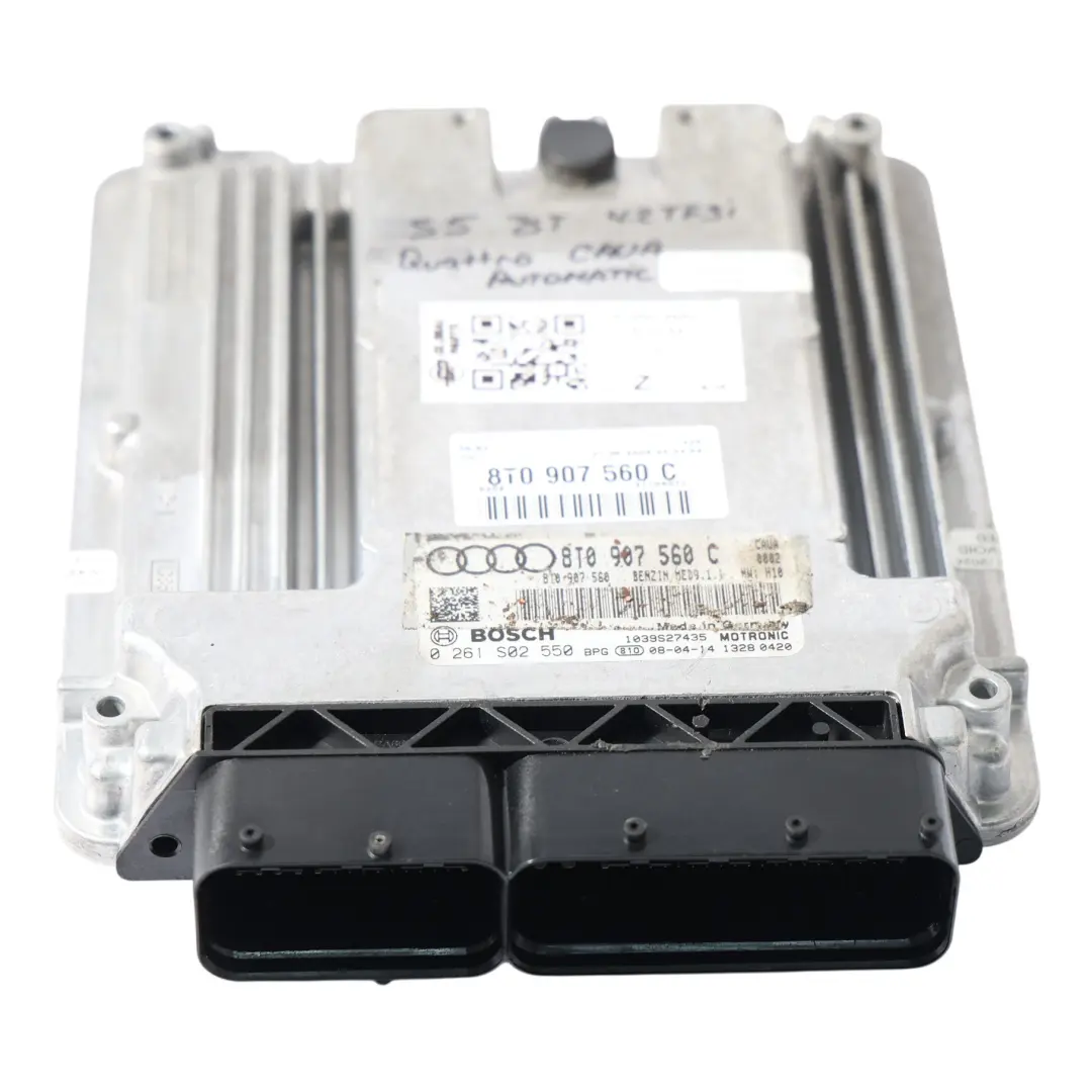 CAUA Quattro 354HP Engine Control ECU Automatic to Audi S5 8T 4.2 FSI with Part number 8T0907560C Audi S5 8T 4.2 FSI CAUA Quattro 354HP Engine Control ECU Automatic - SKU 8T0907560C - Part number 8T0907560C