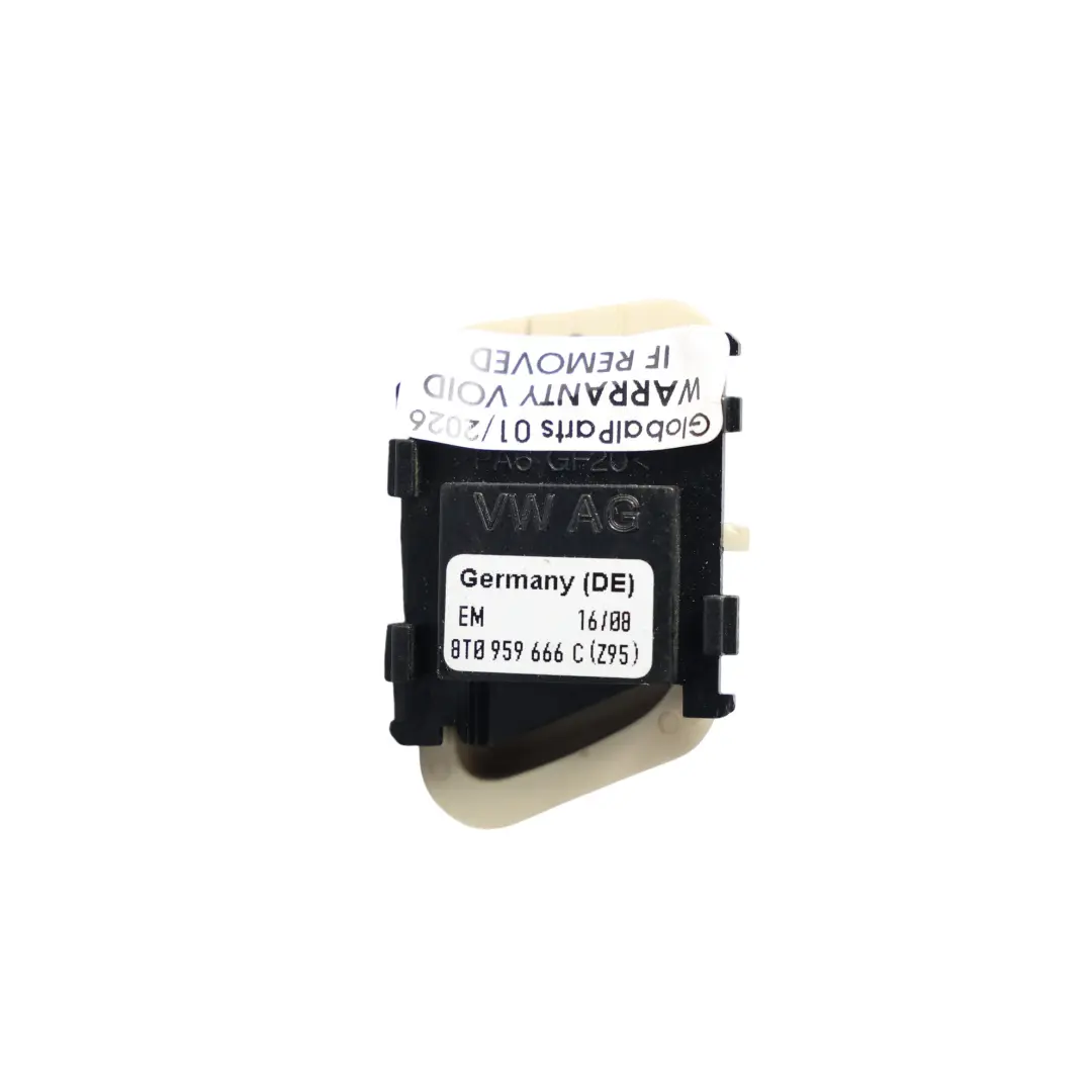 Audi S5 8T Pulsante Interruttore Sedile Scorrevole Anteriore Destro - SKU 8T0959666C - Numero di parte 8T0959666C