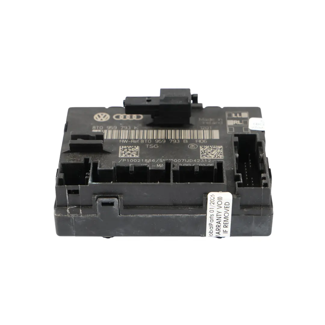 Sportback Modulo Porta Anteriore Unità Di Controllo Lato per Audi A5 8T con numero di parte 8T0959793B Audi A5 8T Sportback Modulo Porta Anteriore Unità Di Controllo Lato - SKU 8T0959793B - Numero di parte 8T0959793B