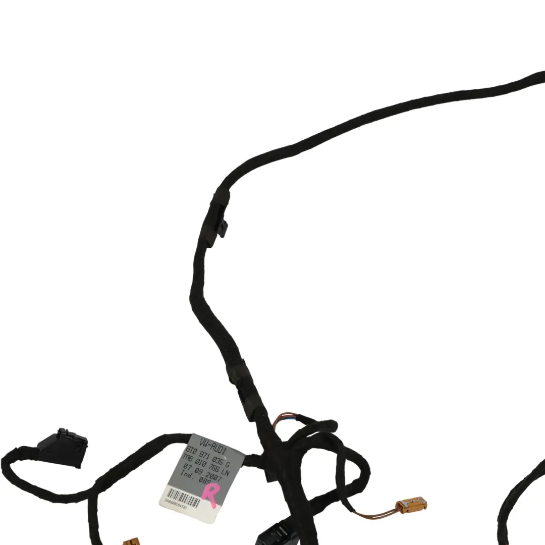 Puerta Delantera Mazo De Cables Lado Del Conductor para Audi A5 8T Coupe con número de pieza 8T0971035G Audi A5 8T Coupe Puerta Delantera Mazo De Cables Lado Del Conductor - SKU 8T0971035G - Número de pieza 8T0971035G