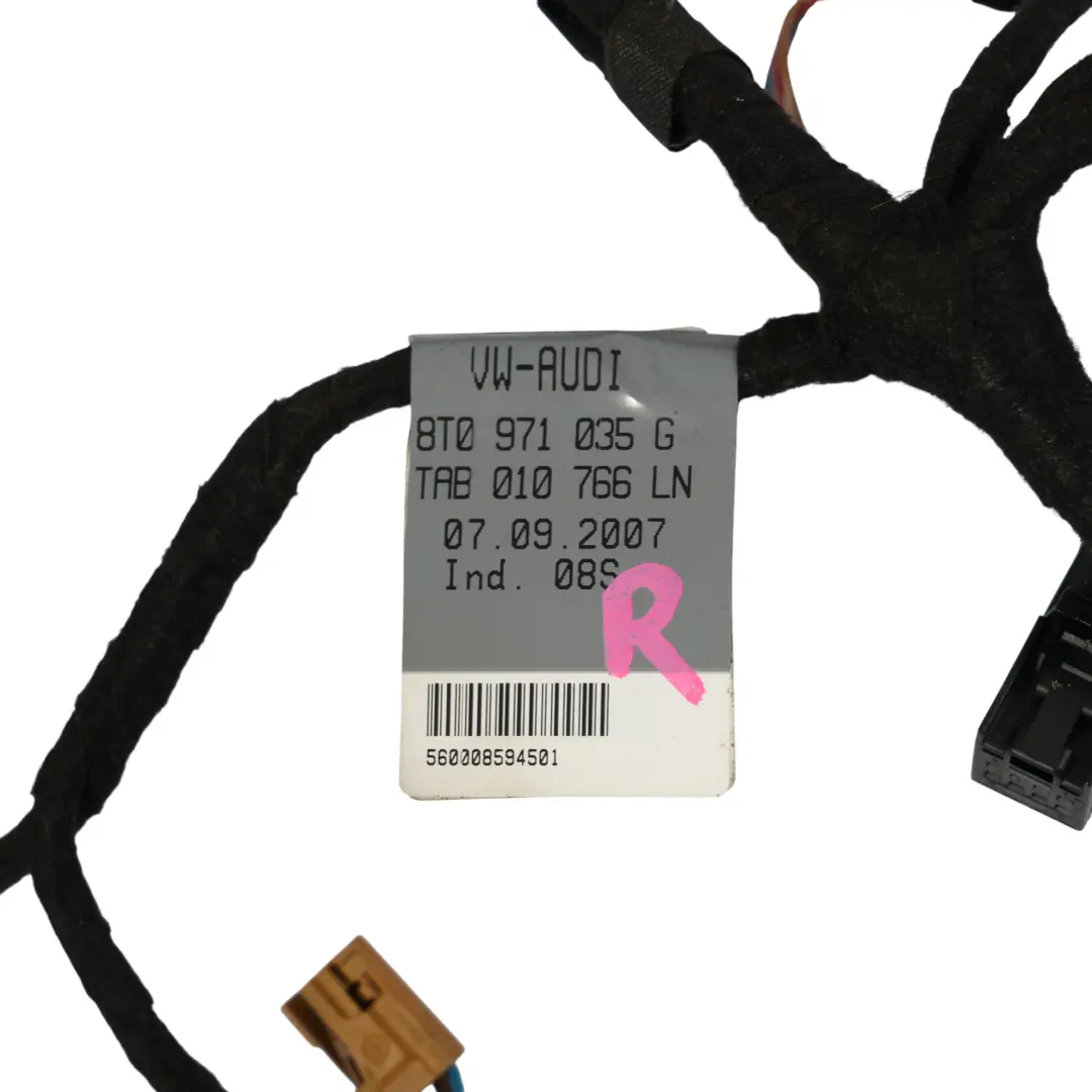 Front Door Wiring Loom Harness Driver's Side Cable to Audi A5 8T Coupe with Part number 8T0971035G Audi A5 8T Coupe Front Door Wiring Loom Harness Driver's Side Cable - SKU 8T0971035G - Part number 8T0971035G