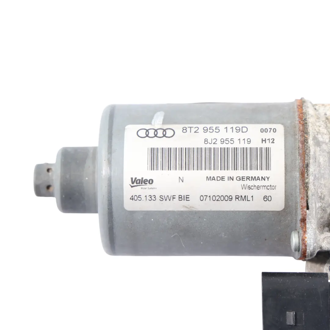 Front Windscreen Window Wiper Motor Unit to Audi A5 8T with Part number 8T2955119D Audi A5 8T Front Windscreen Window Wiper Motor Unit - SKU RHD-8T2955119D - Part number 8T2955119D