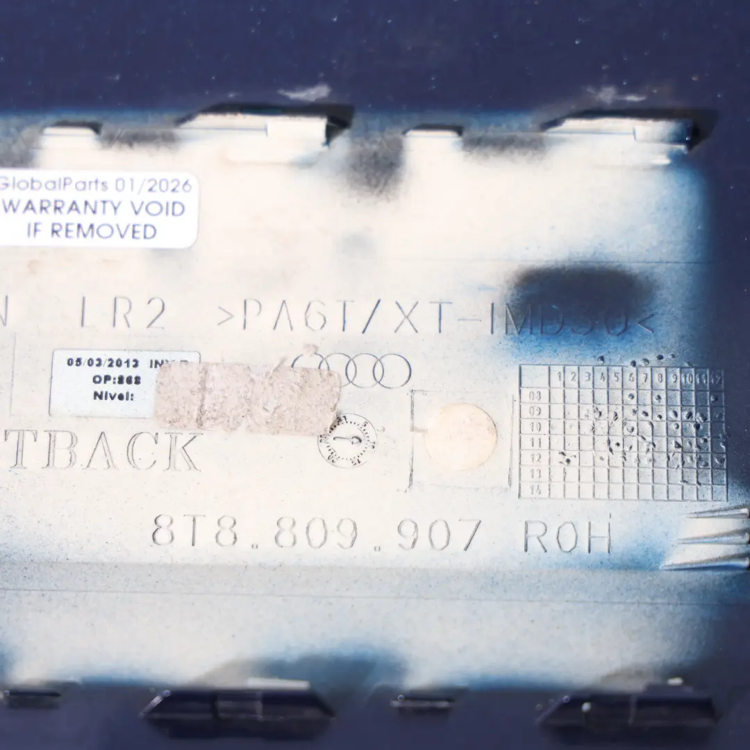 Audi A5 8T Tapa Del Tapón Depósito Combustible Azul Escafandra - X5Q - SKU 8T8809907-SCB - Número de pieza 8T8809907