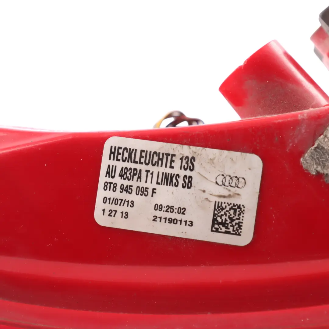 Feu Arrière Gauche Côté Conducteur Latéral Extérieur pour Audi A5 8T à propos du numéro de pièce 8T8945095F Audi A5 8T Feu Arrière Gauche Côté Conducteur Latéral Extérieur - SKU 8T8945095F - Numéro de pièce 8T8945095F