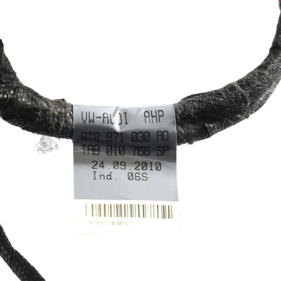 Cavo Cablaggio Porta Anteriore Lato Passeggero per Audi A5 8T con numero di parte 8T8971030AQ Audi A5 8T Cavo Cablaggio Porta Anteriore Lato Passeggero - SKU 8T8971030AQ - Numero di parte 8T8971030AQ