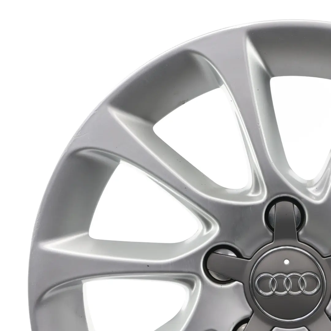 Audi A3 8V Silberne Leicht Metall Felge 16" 6.5J ET46 8V0601025BM - SKU 8V0601025BM-2 - Teilenummer 8V0601025BM-2