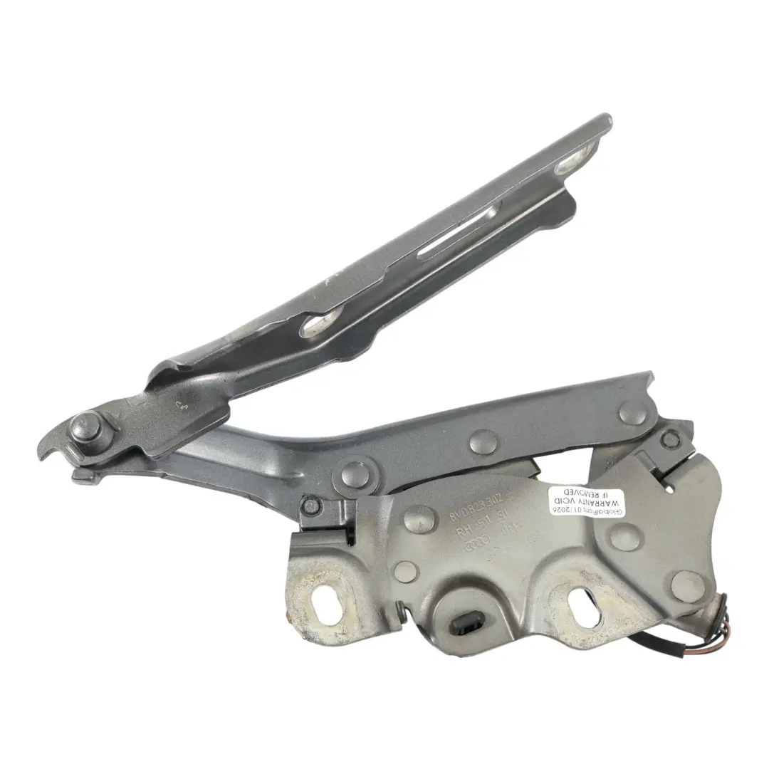 Audi A3 8V Cerniera Cofano Anteriore Destro Grigio Monsone - X7R - SKU 8V0823302F-MOG - Numero di parte 8V0823302F