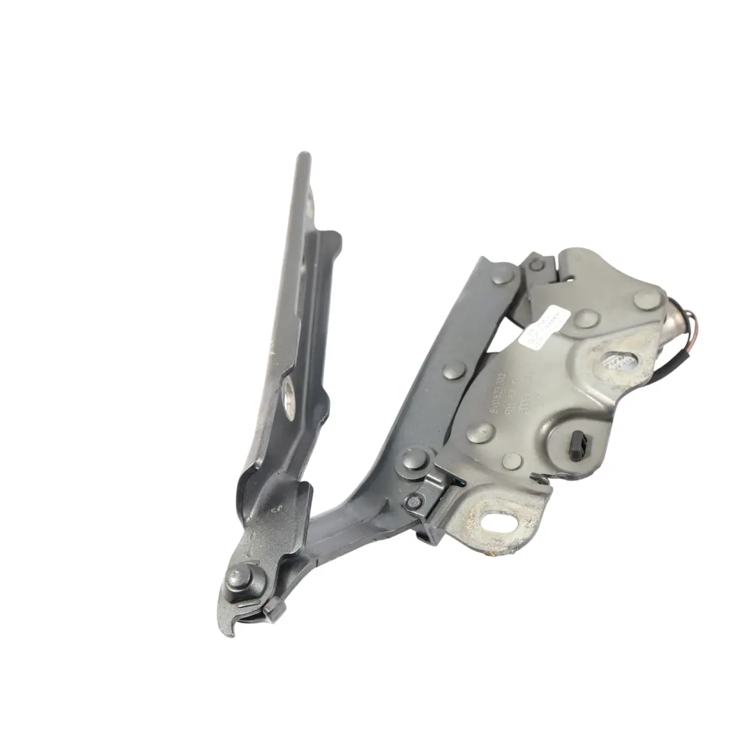 Audi A3 8V Motor Hauben Scharnier Rechts Monsoon Grau - X7R - SKU 8V0823302F-MOG - Teilenummer 8V0823302F