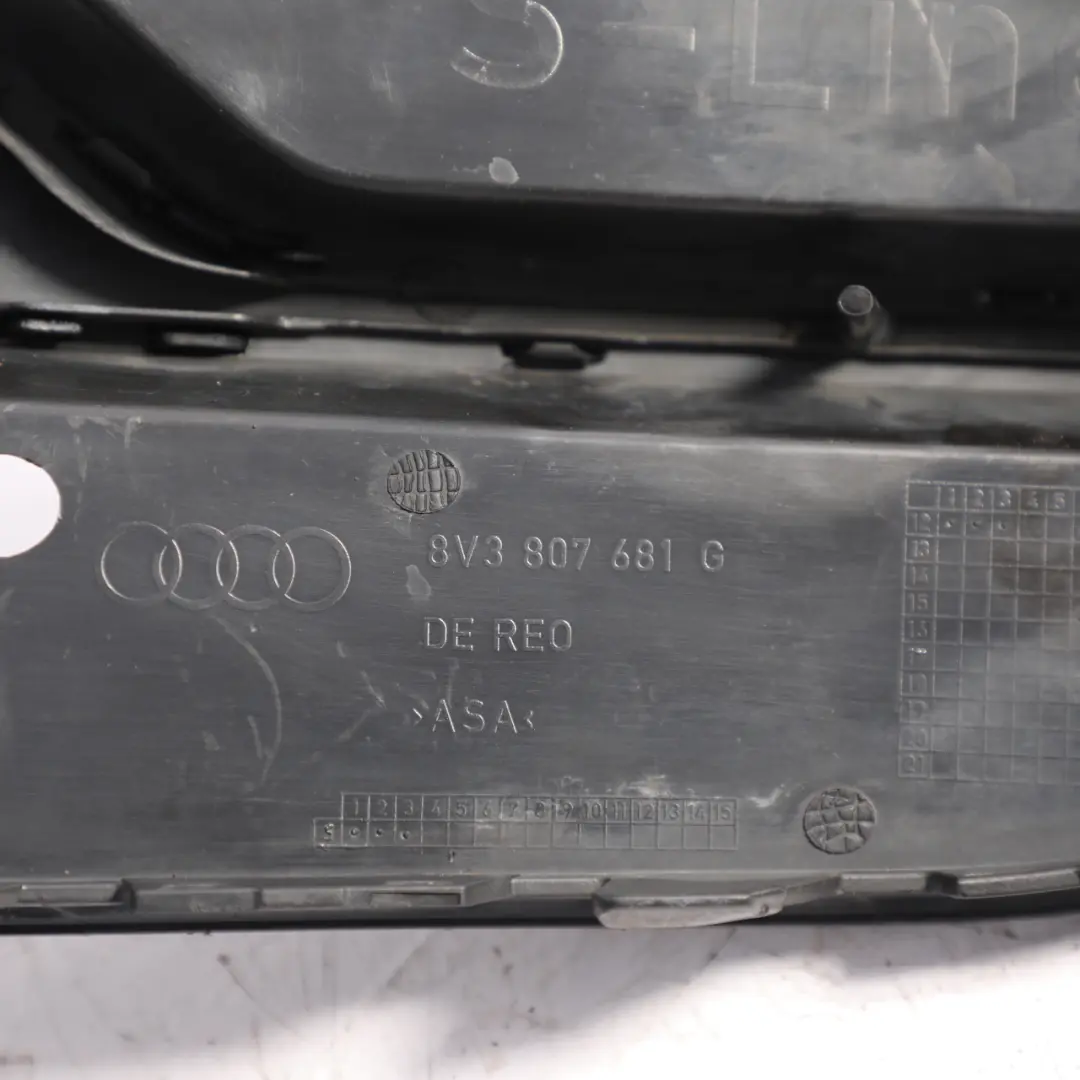 Guide Grille Fog Light Surround Cover 8P0807681AA to Audi A3 8V Air with Part number 8V3807681G Audi A3 8V Air Guide Grille Fog Light Surround Cover 8P0807681AA - SKU 8V3807681G - Part number 8V3807681G