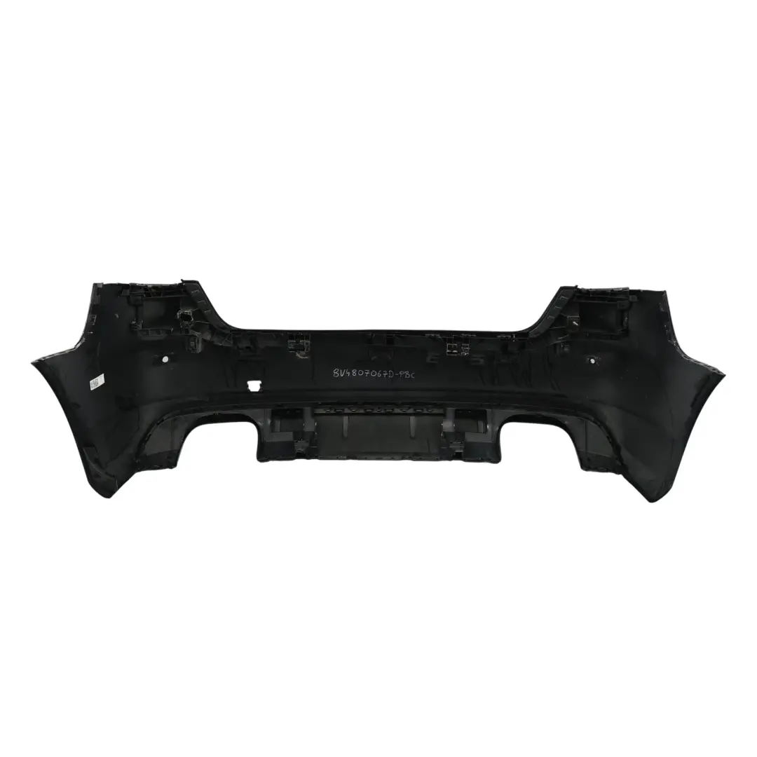 Audi A3 8V Rear Bumper S Line Trim Panel Cover Panther Black Crystal Effect Z9Z - SKU 8V4807067D-PBC - Part number 8V4807067D