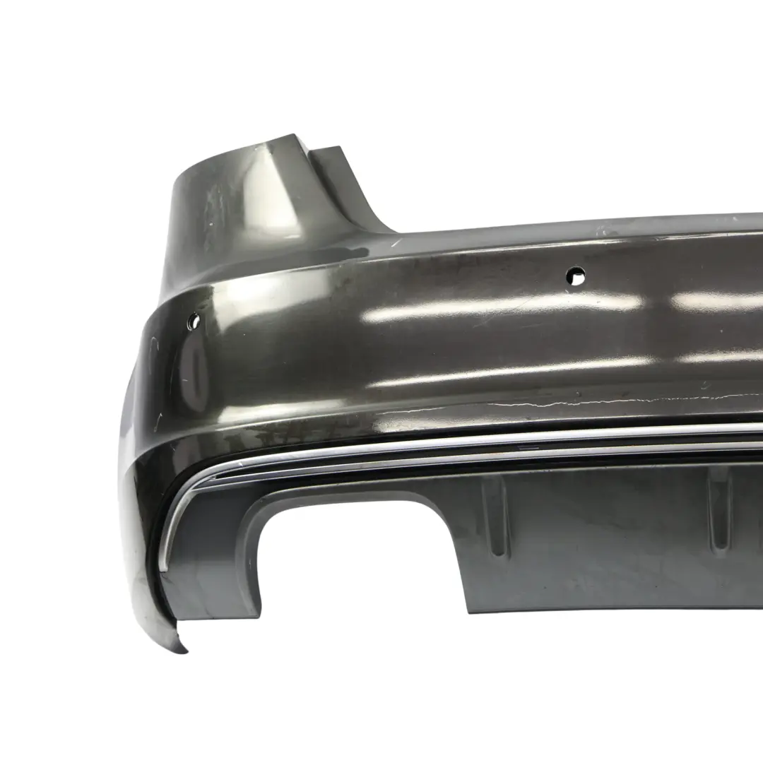 Bumper S Line Trim Panel Cover Panther Black Crystal Effect Z9Z to Audi A3 8V Rear with Part number 8V4807067D Audi A3 8V Rear Bumper S Line Trim Panel Cover Panther Black Crystal Effect Z9Z - SKU 8V4807067D-PBC - Part number 8V4807067D