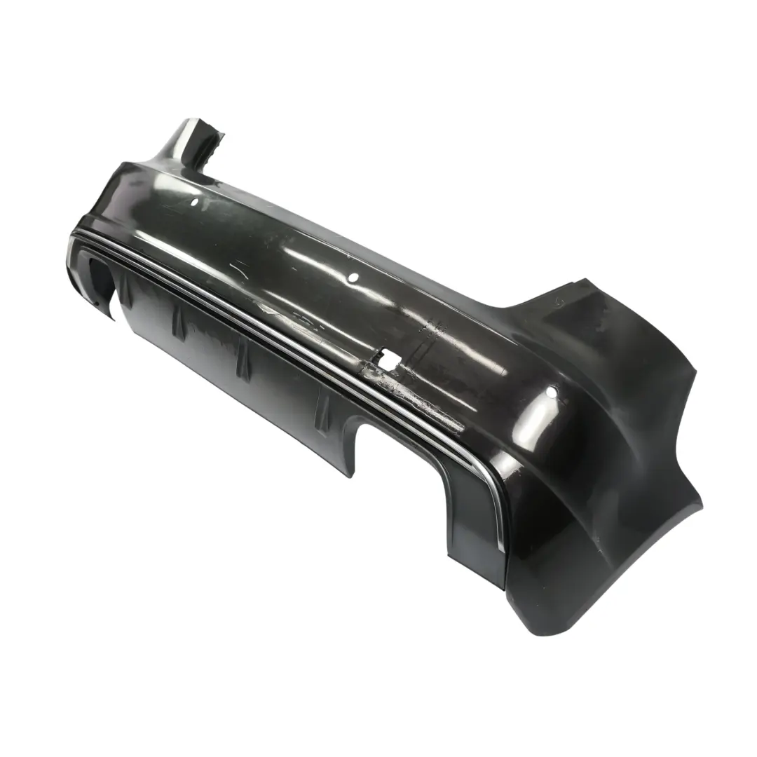 Bumper S Line Trim Panel Cover Panther Black Crystal Effect Z9Z to Audi A3 8V Rear with Part number 8V4807067D Audi A3 8V Rear Bumper S Line Trim Panel Cover Panther Black Crystal Effect Z9Z - SKU 8V4807067D-PBC - Part number 8V4807067D