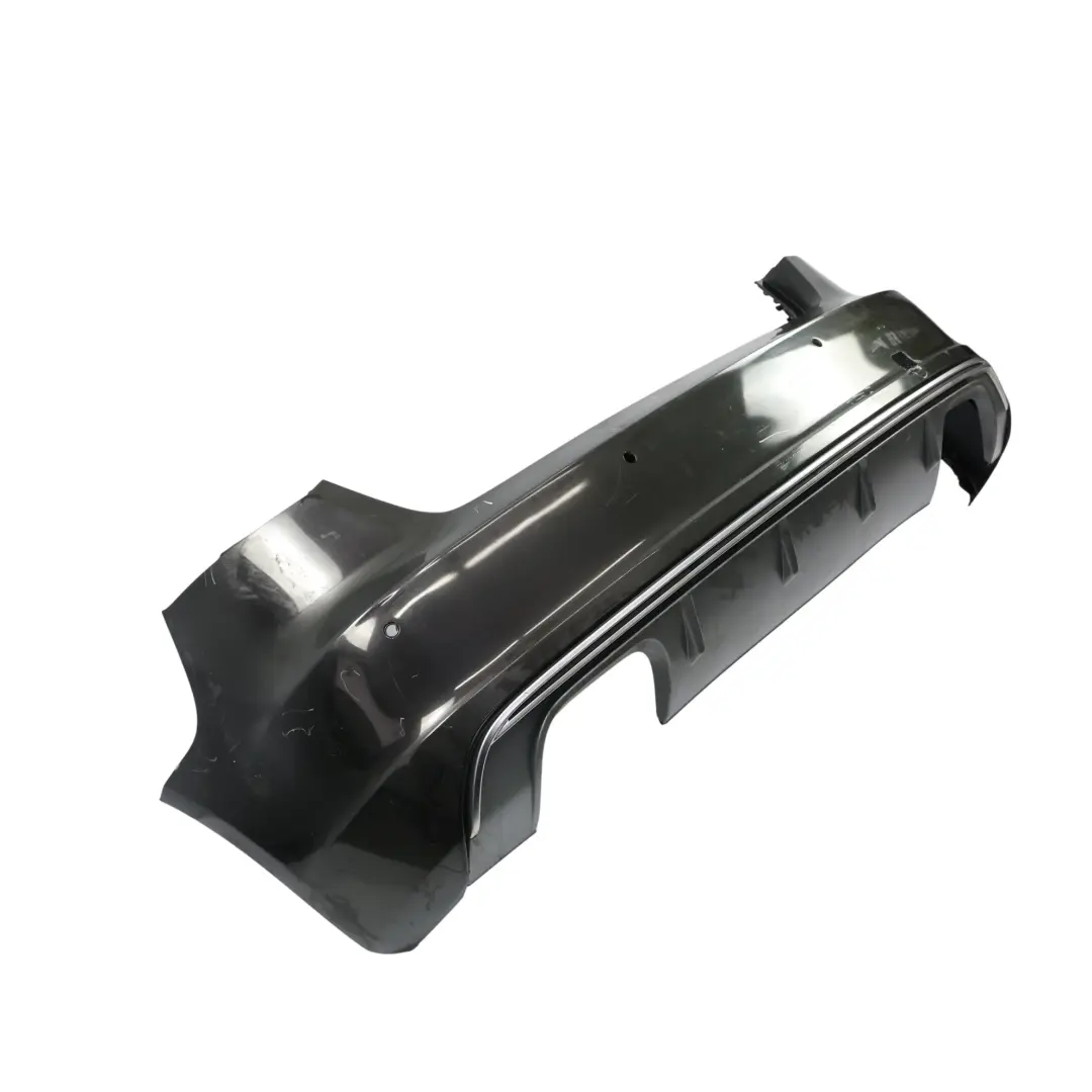 Bumper S Line Trim Panel Cover Panther Black Crystal Effect Z9Z to Audi A3 8V Rear with Part number 8V4807067D Audi A3 8V Rear Bumper S Line Trim Panel Cover Panther Black Crystal Effect Z9Z - SKU 8V4807067D-PBC - Part number 8V4807067D