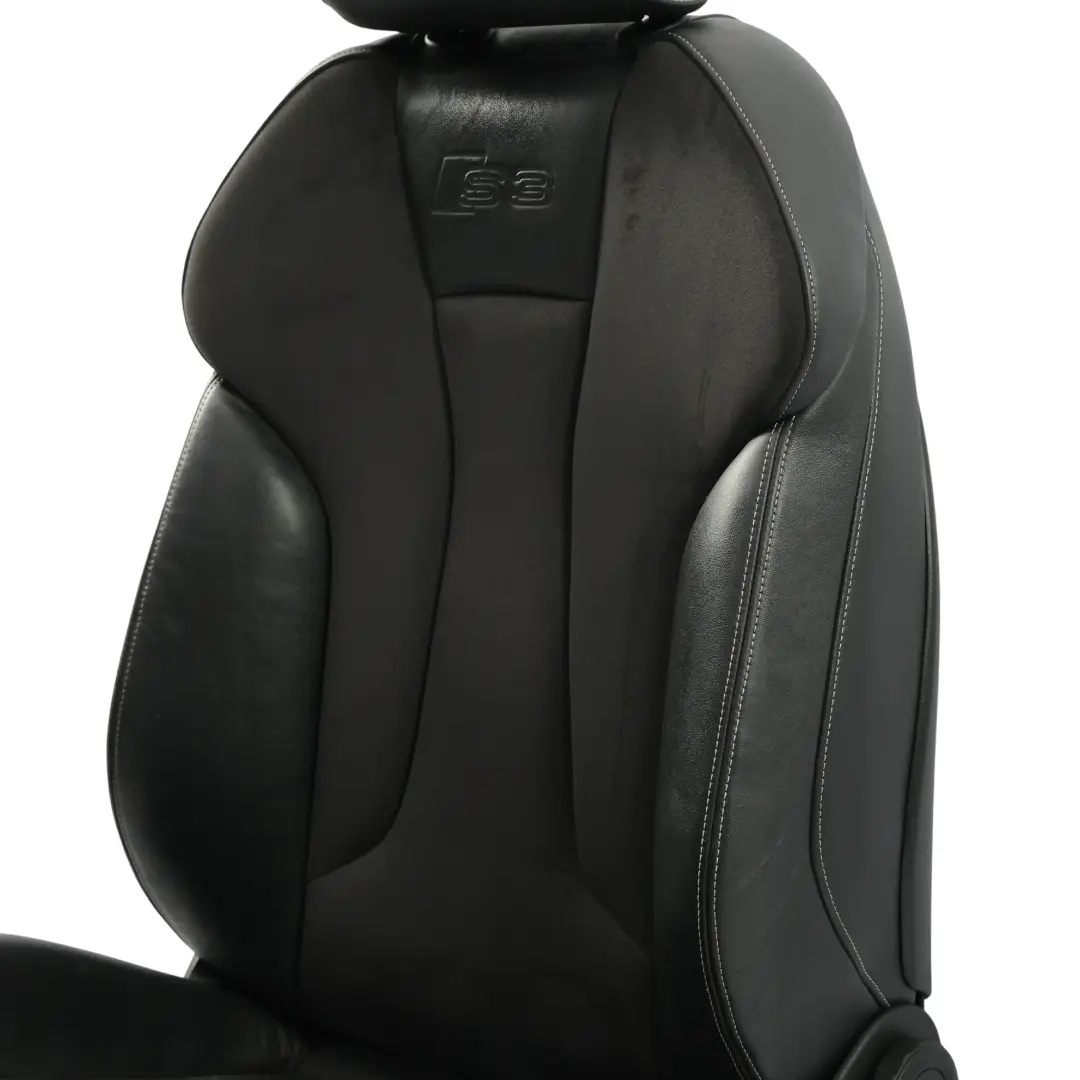 Audi S3 8V Vordersitz Sport Beheizt Leder Alcantara Seele Schwarz Links - SKU 8V4881805Q-1 - Teilenummer 8V4881805Q