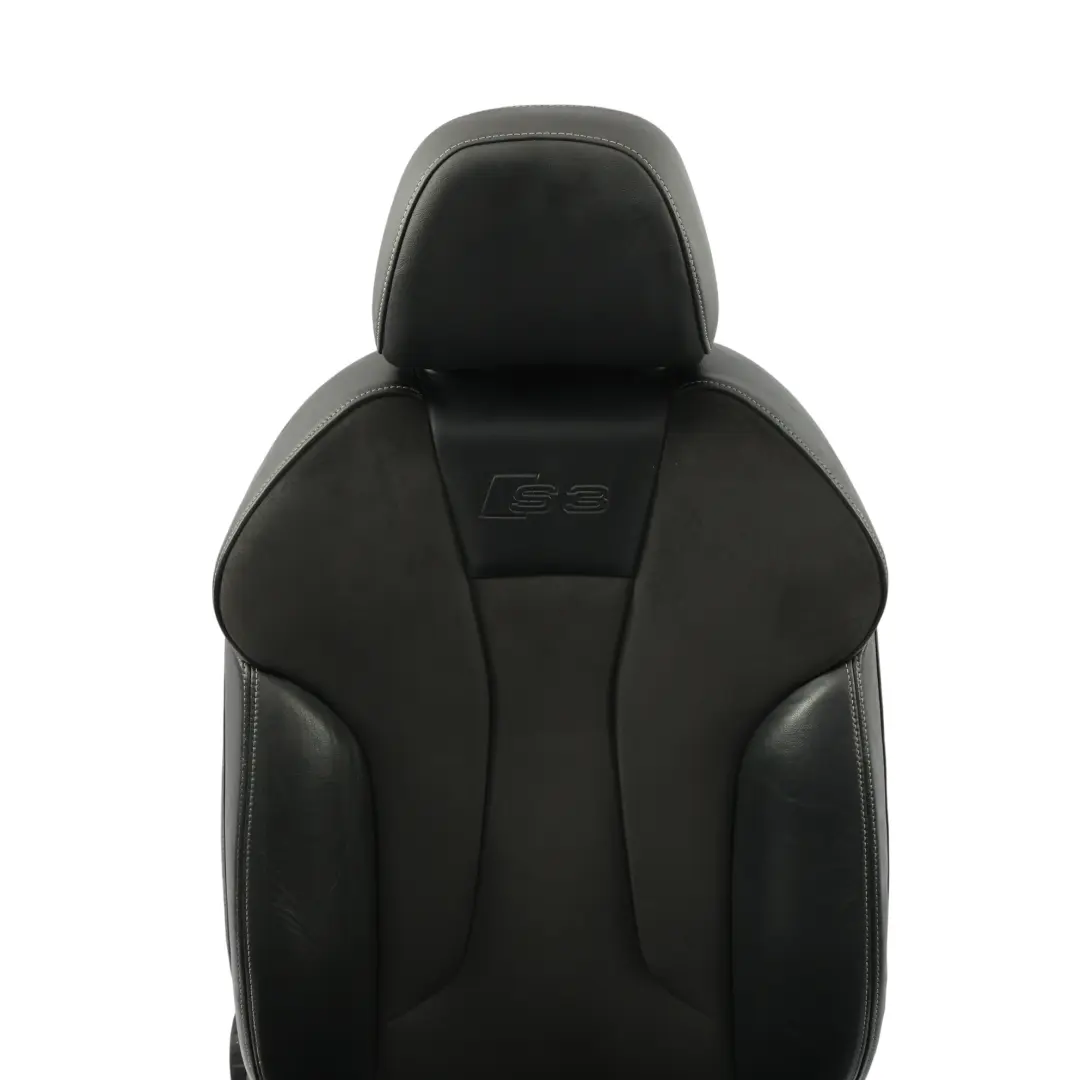 Audi S3 8V Siège Avant Sport Chauffant Cuir Alcantara Soul Black Côté Droit - SKU 8V4881806Q-1 - Numéro de pièce 8V4881806Q