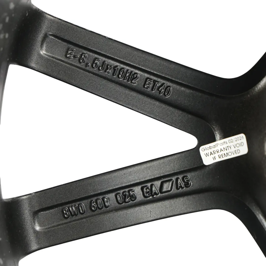 Audi A4 8W B9 Felga Aluminiowa Audi Sport 19" 8,5J ET:40 - SKU 8W0601025EA-1 - Numer Części 8W0601025EA