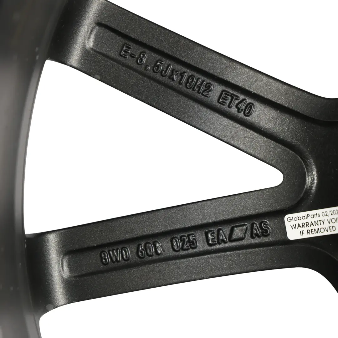Audi A4 8W B9 Felga Aluminiowa Audi Sport 19" 8,5J ET:40 - SKU 8W0601025EA-2 - Numer Części 8W0601025EA