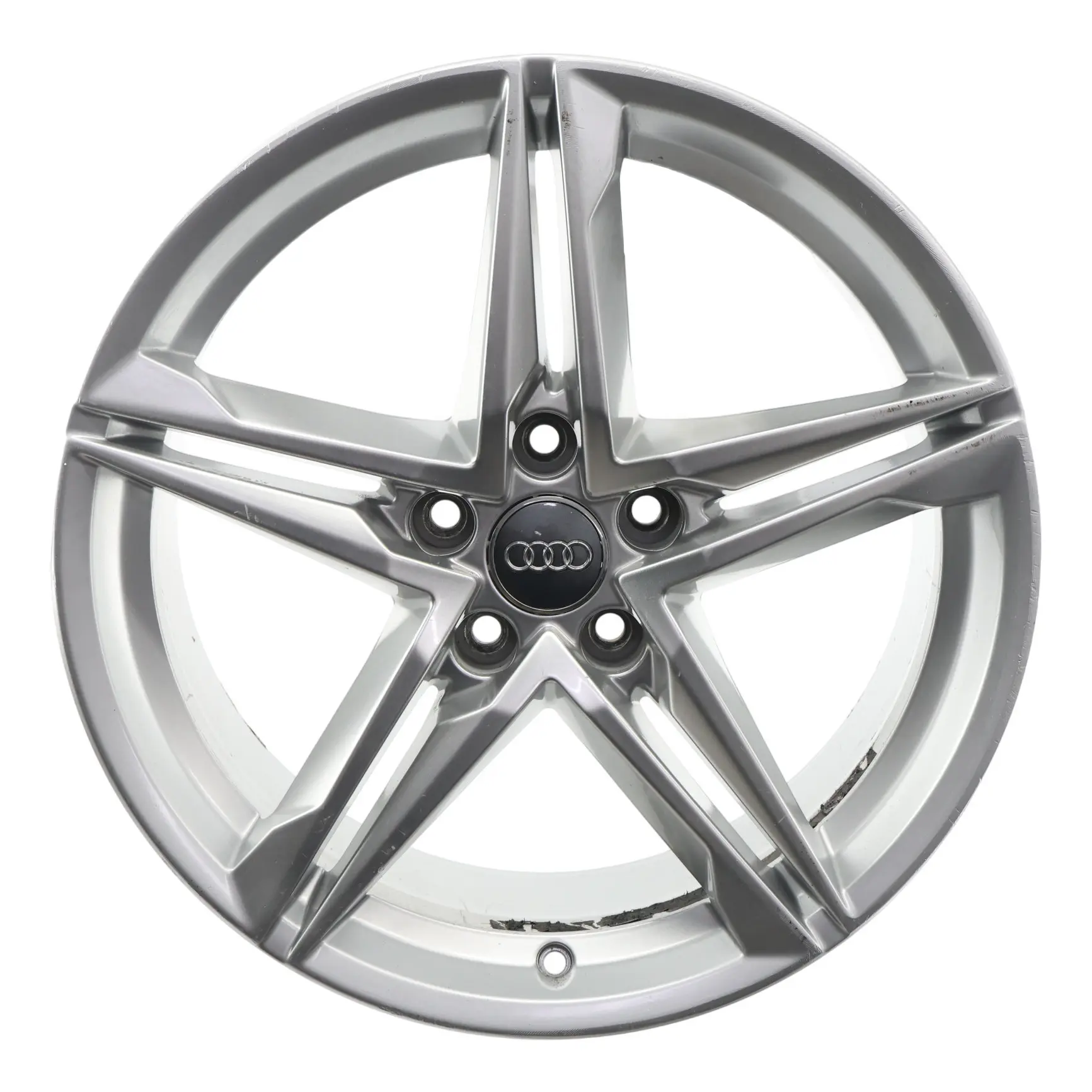 Audi A4 B9 Argento Cerchio in lega 18" 8J ET:40 Doppie razze a stella 8W0601025R