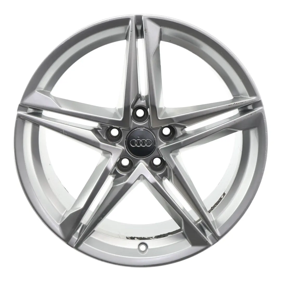  Llanta de aleación plateada Audi A4 B9 18" 8J ET:40 Doble Star Spoke - SKU 8W0601025R-1 - Número de pieza 8W0601025R