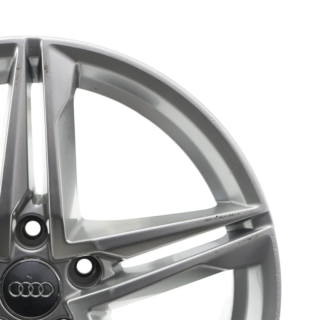 Audi A4 B9 Argento Cerchio in lega 18" 8J ET:40 Doppie razze a stella - SKU 8W0601025R-1 - Numero di parte 8W0601025R