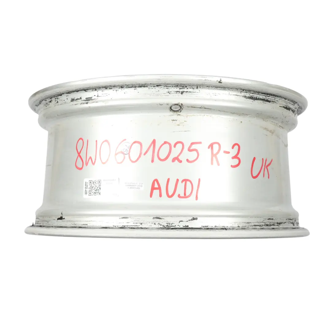 Audi A4 B9 Silver Wheel Alloy Rim 18" 8J ET:40 Star Double Spoke - SKU 8W0601025R-3 - Part number 8W0601025R