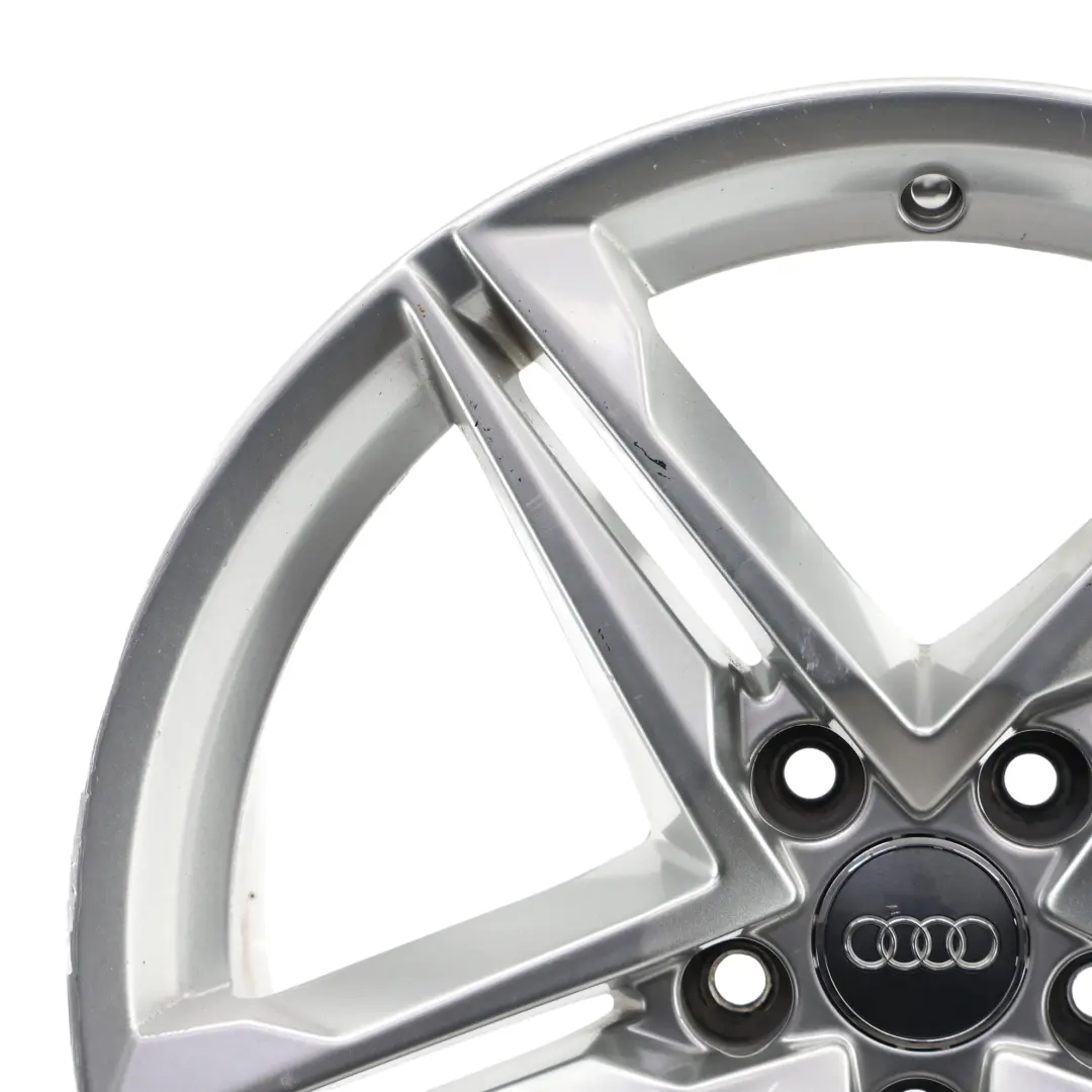 Alloy Rim 18" 8J ET:40 Star Double Spoke to Audi A4 B9 Silver Wheel with Part number 8W0601025R Audi A4 B9 Silver Wheel Alloy Rim 18" 8J ET:40 Star Double Spoke - SKU 8W0601025R-3 - Part number 8W0601025R