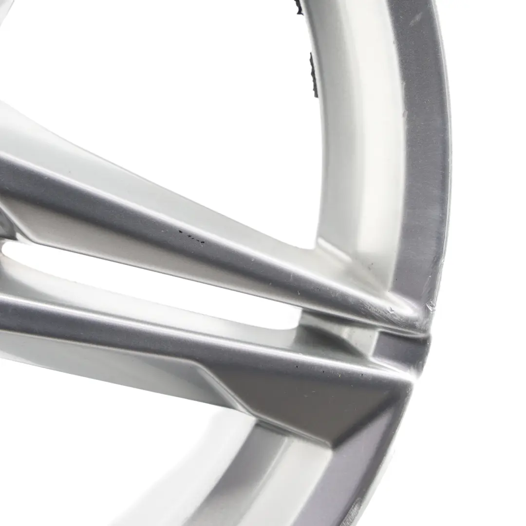 Audi A4 B9 Silver Wheel Alloy Rim 18" 8J ET:40 Star Double Spoke - SKU 8W0601025R-3 - Part number 8W0601025R