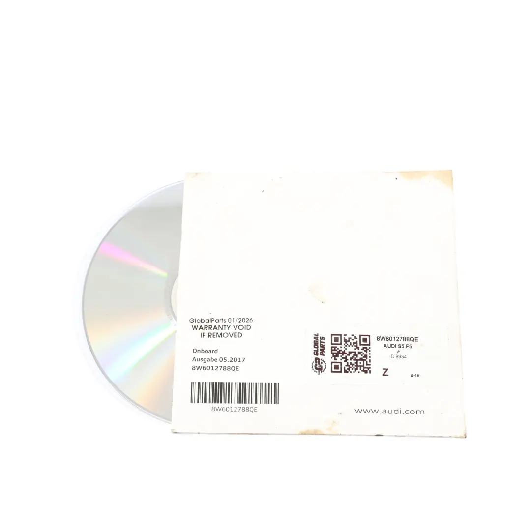  Instrukcja Obsługi Audi S5 F5 Audi Onboard CD - SKU 8W6012788QE - Numer Części 8W6012788QE