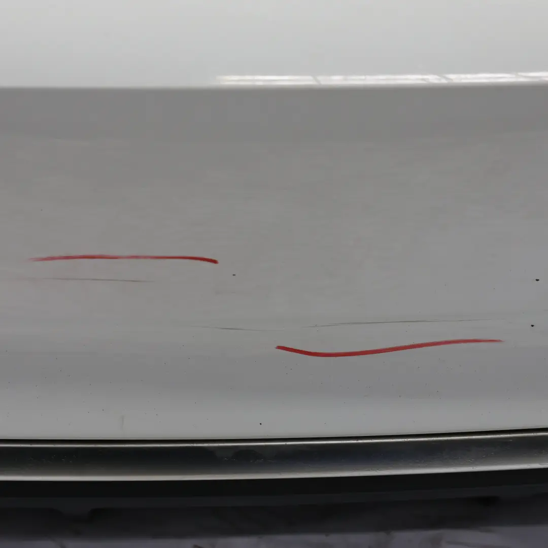 Audi A5 F5 Bumper Rear Trim Panel S Line Glacier White Pearl - S9R - SKU 8W6807067AA-MGW1 - Part number 8W6807067AA